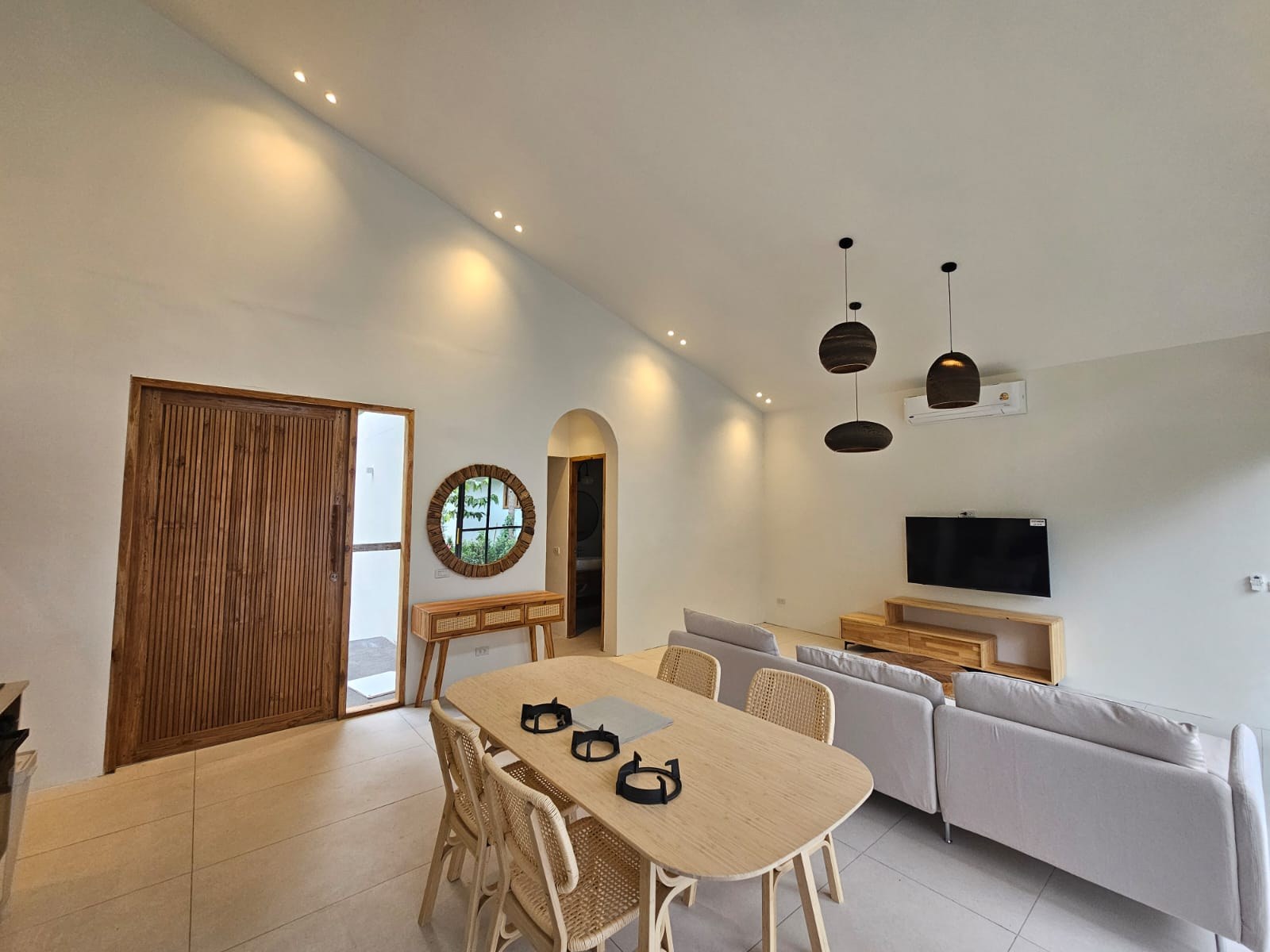 Dining and living area